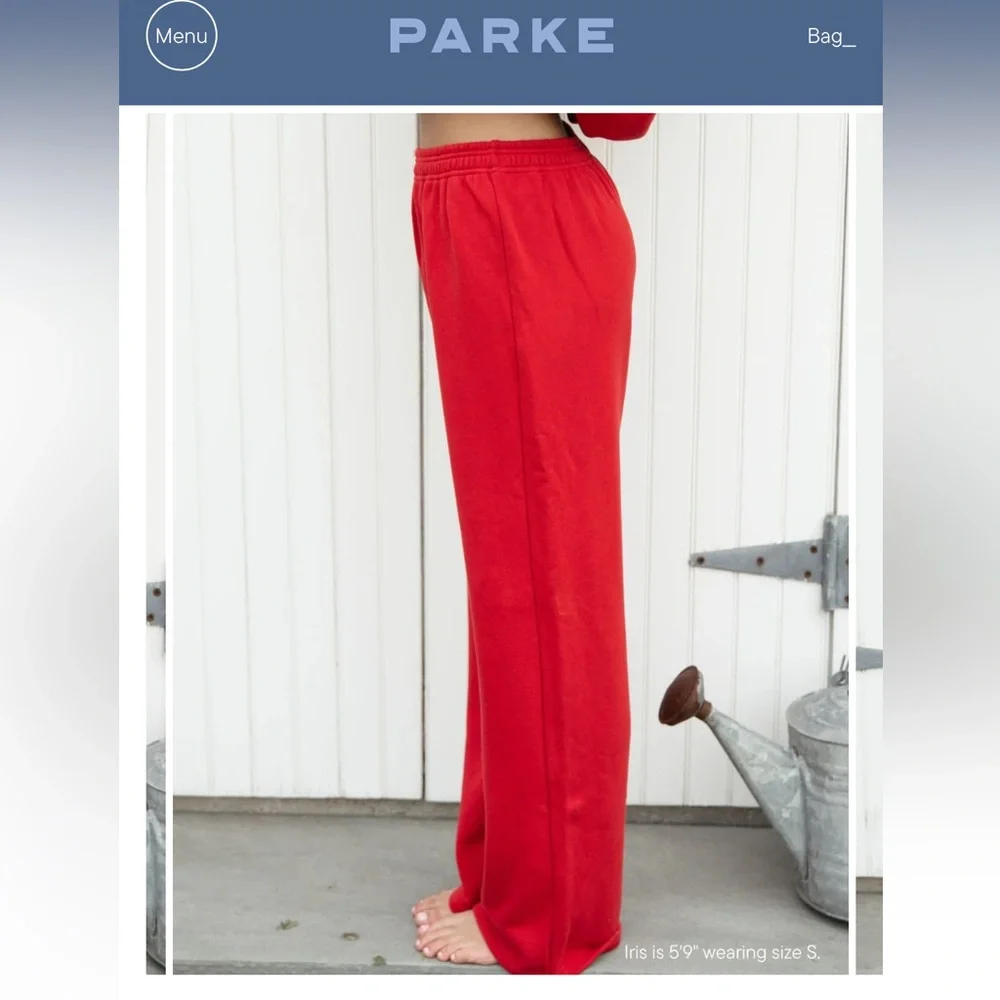 Parke Red Women's Sweatpants - Picture 2 of 3